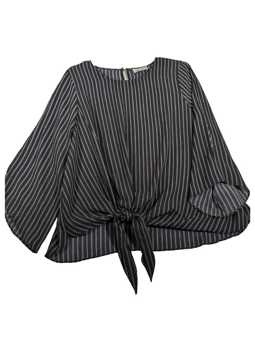 Meera Lane lagenlook 2xl Top navy And White Angled Sleeves Bust 50" 100% Poly